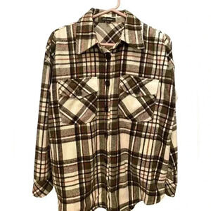 Blu Pepper Plaid Flannel Shacket Shirt/Jacket Women’s Small